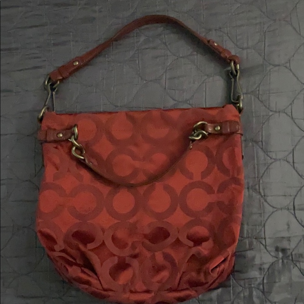 Coach burgundy/maroon purse